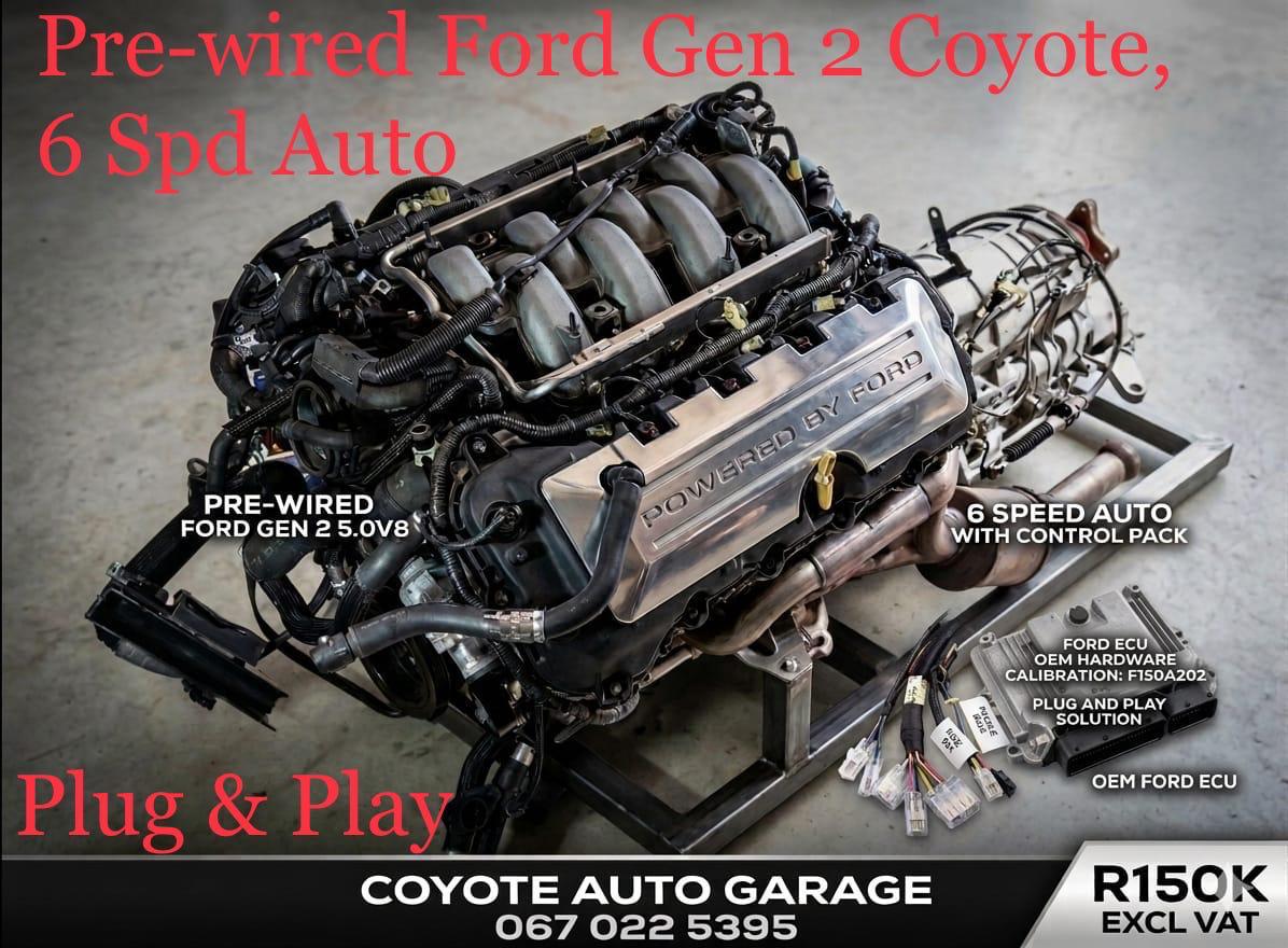 Gen 2 Ford Coyote 5.0 v8 Engine Package + 6 Speed Auto + Control Pack South Africa