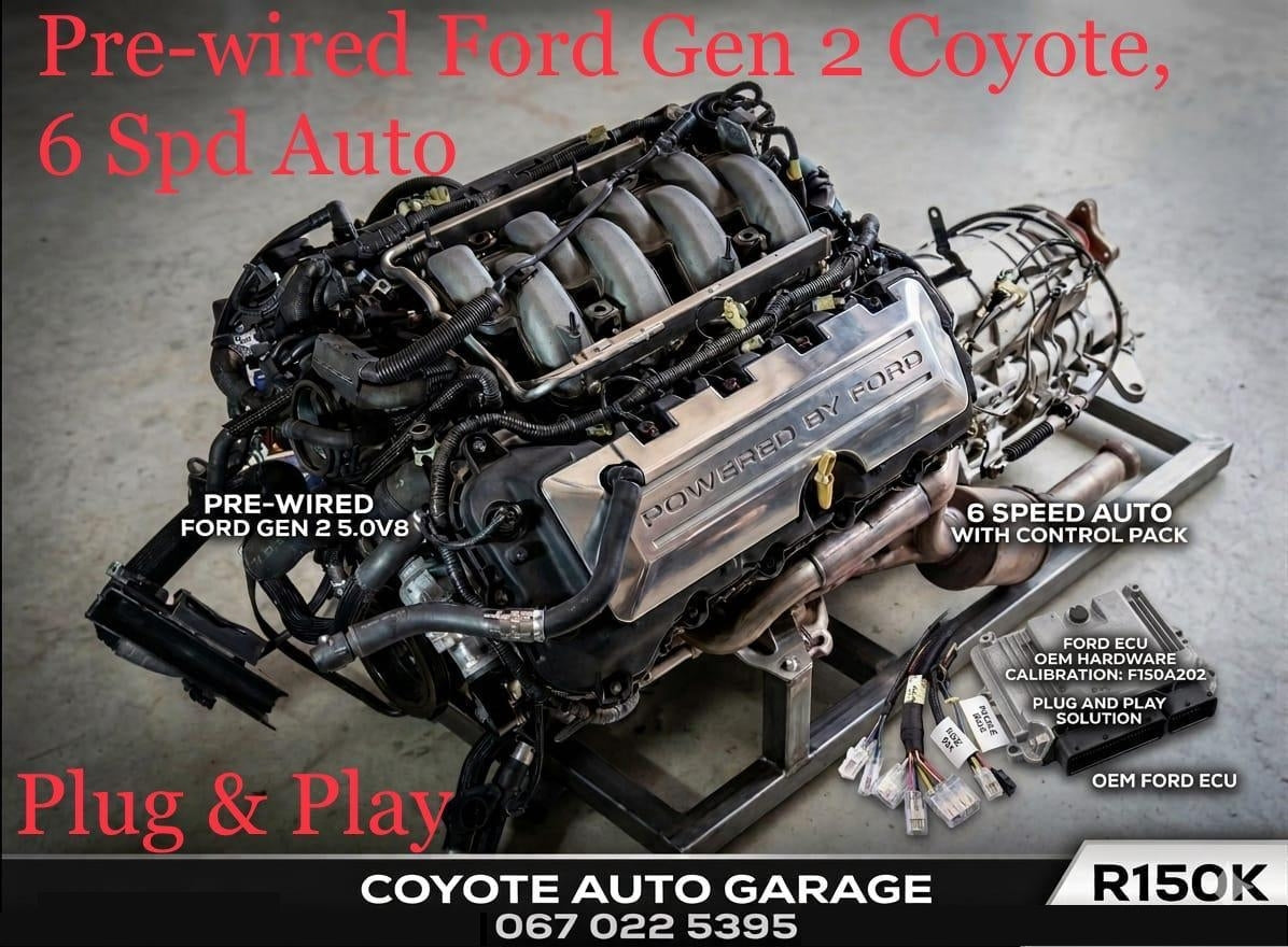 Gen 2 Ford Coyote 5.0 v8 Engine Package + 6 Speed Auto + Control Pack South Africa